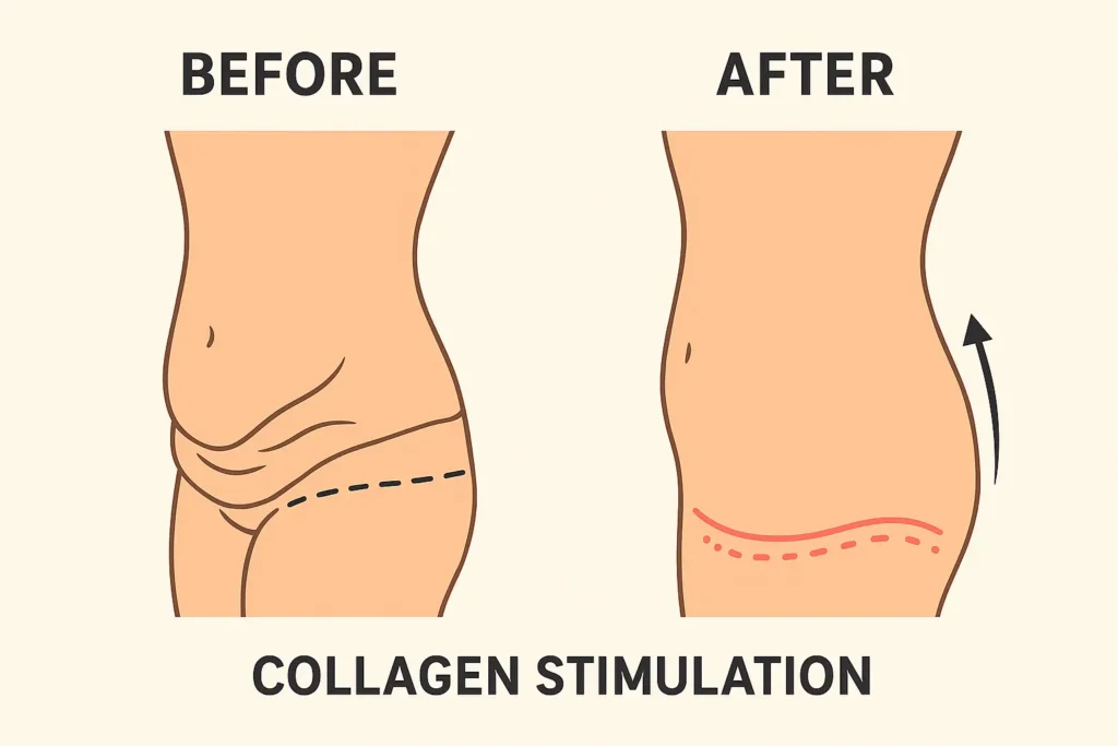 Before and after results for sagging skin after weight loss injections Haverhill