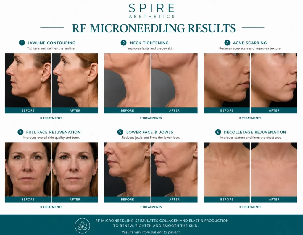 RF Microneedling Skin tightening Haverhill results