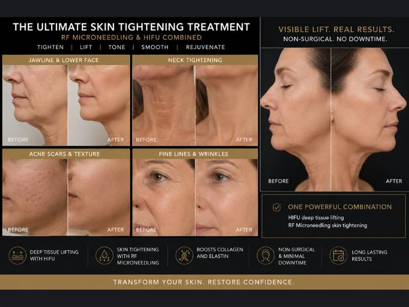 Results of combined treatment for the ultimate skin tightening treatment Haverhill